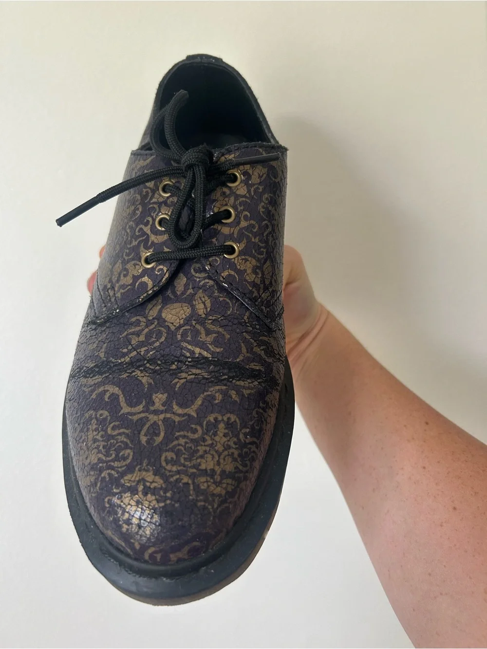 Dr. Marten Oxford Patterned Lace-Up Dress Shoe